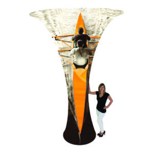 12 FT high Formulate Funnel, Model FUNDH-03G for trade show displays