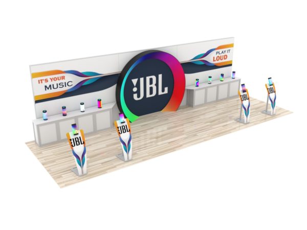 10' x 30' Eco Friendly Designs trade show display, model ECODH-3127