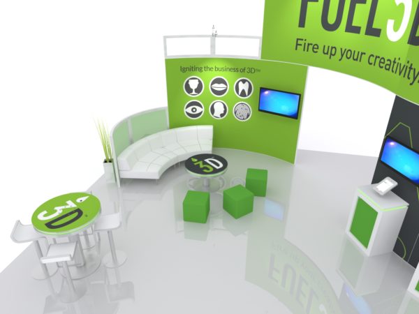 20' x 40' Gravitee One-Step Modular trade show display system