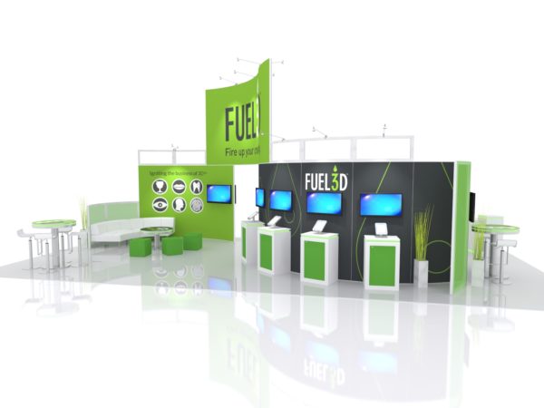 20' x 40' Gravitee One-Step Modular trade show display system