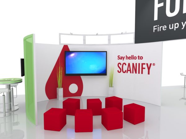 20' x 40' Gravitee One-Step Modular trade show display system