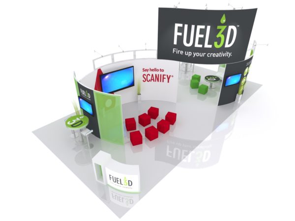 20' x 40' Gravitee One-Step Modular trade show display system