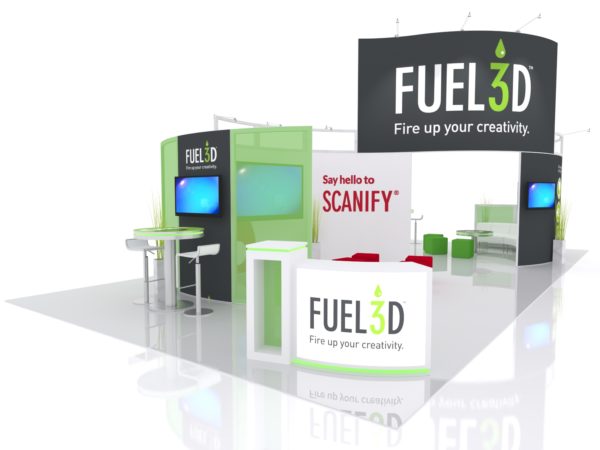 20' x 40' Gravitee One-Step Modular trade show display system