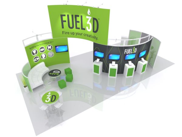 20' x 40' Gravitee One-Step Modular trade show display system