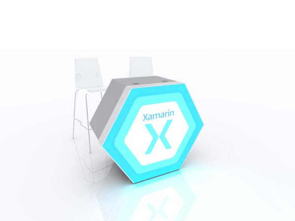 Hexagon reception counter, model MODDH-1598