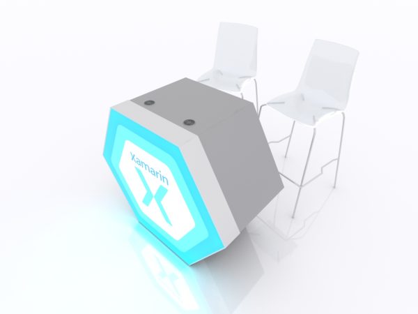 Hexagon reception counter, model MODDH-1598