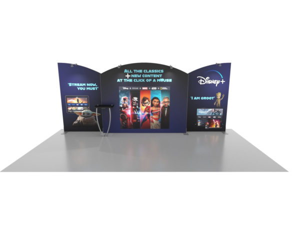 Symphony 10' x 20' portable trade show display, model SYKDH-2019